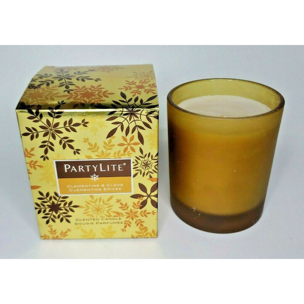 PartyLite Gift Jar Candle New Box Clementine & Clove P4D/G21399